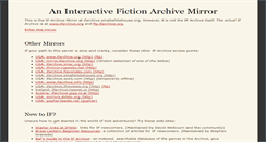 Desktop Screenshot of ifarchive.smallwhitehouse.org